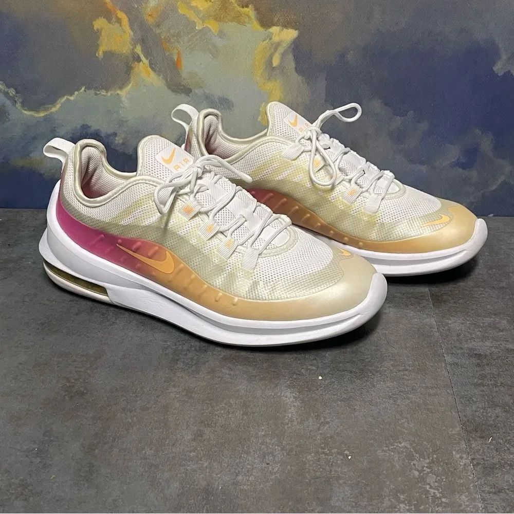 Nike Air Max Axis Premium White/Melon Women's Sneakers Size 9
